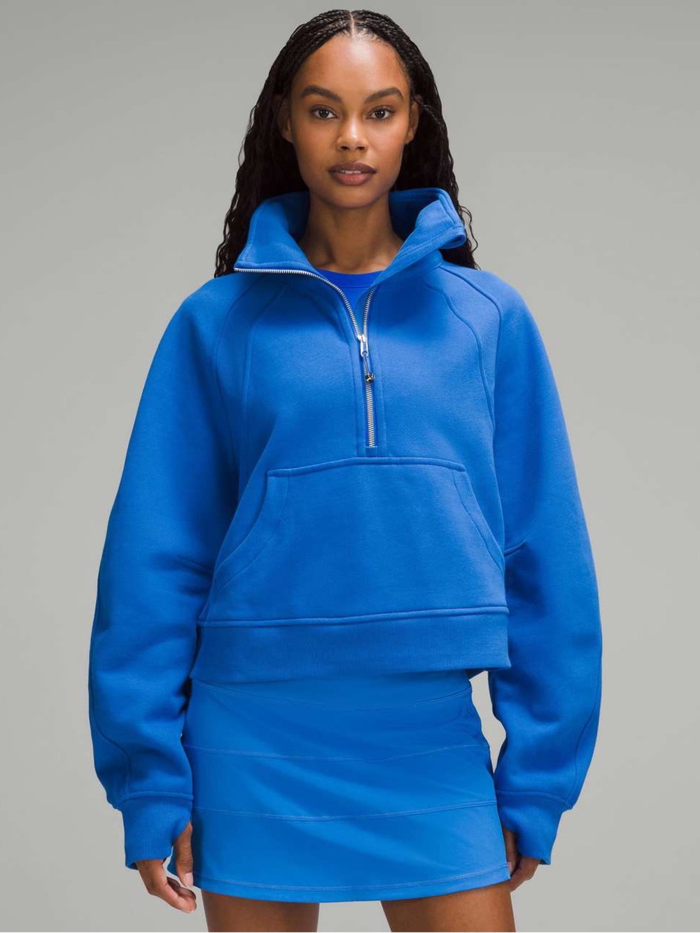 Lululemon Scuba funnel neck in blazer blue